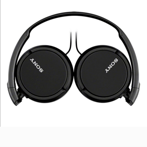 New! SONY Wired On-Ear Headphones ZX Series Black School Kids MDRZX110 3.5mm NIB - Picture 5 of 11